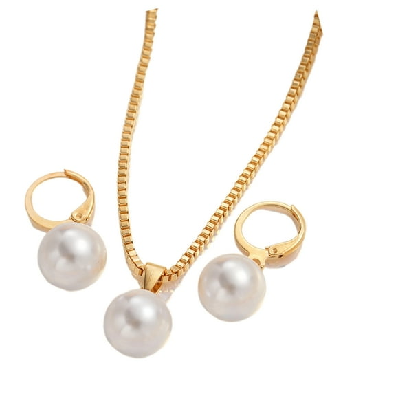 Alloy Pearls/Heart Jewelry Set For Women Elegant Evening Party Wear Accessory