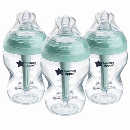 3-Pack 9 oz Advanced Anti-Colic Baby Bottle Set with Breast-Like Nipples, Feeding Bottles for Natural Latch and Pace Feeding, Self-Sterilizing Design for Everyday Use