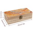 thumbnail image 2 of 7.9×2.3 In Wooden Boxes Durable Easy To Use Dustproof Prevent Slippery Delicate And Cabinet OrangeRed Marble_4, 2 of 8