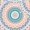Mandala Abstract, variant on Elephant Stock Mesmeric Mandala Wall Art - Horizontal Canvas Wall Art - Living Room Wall Decor - Decor Elements Canvas - Gray And Blue Decor - 12" x 8"