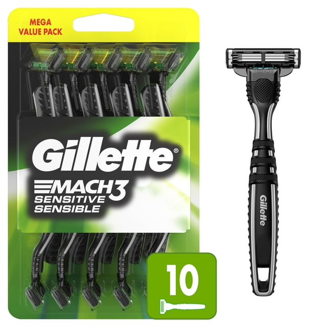 Gillette Mach3 Sensitive Men’s Disposable Razors