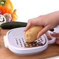 thumbnail image 1 of Râpe pour Fromage Légumes Trancheuse Multifonctionnelle Râpe avec Récipient, 1 of 6