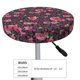 thumbnail image 4 of Disketp Rose Mix Leopard 2 Funda Redonda para Taburete, Funda de Cojín para Silla de Bar Suave y Elástica-13 inch, 4 of 7