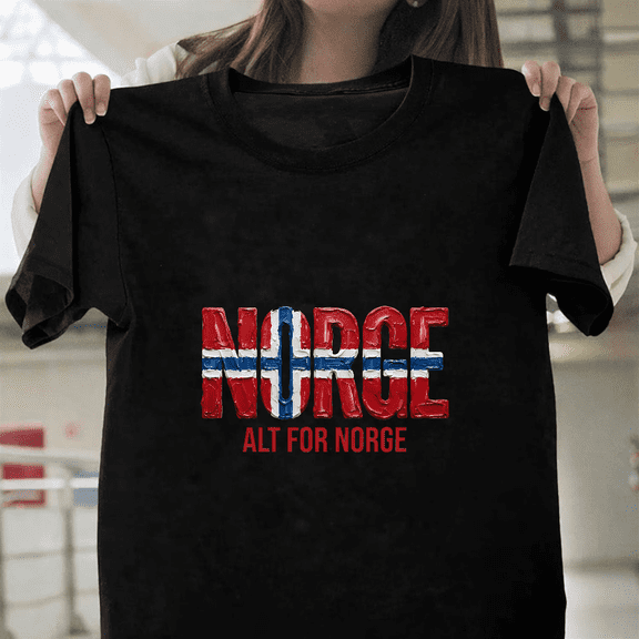 Alt For Norge Norway Supporters 2026 Soccer Fans Football Unisex T-Shirt, up to size 3XL.