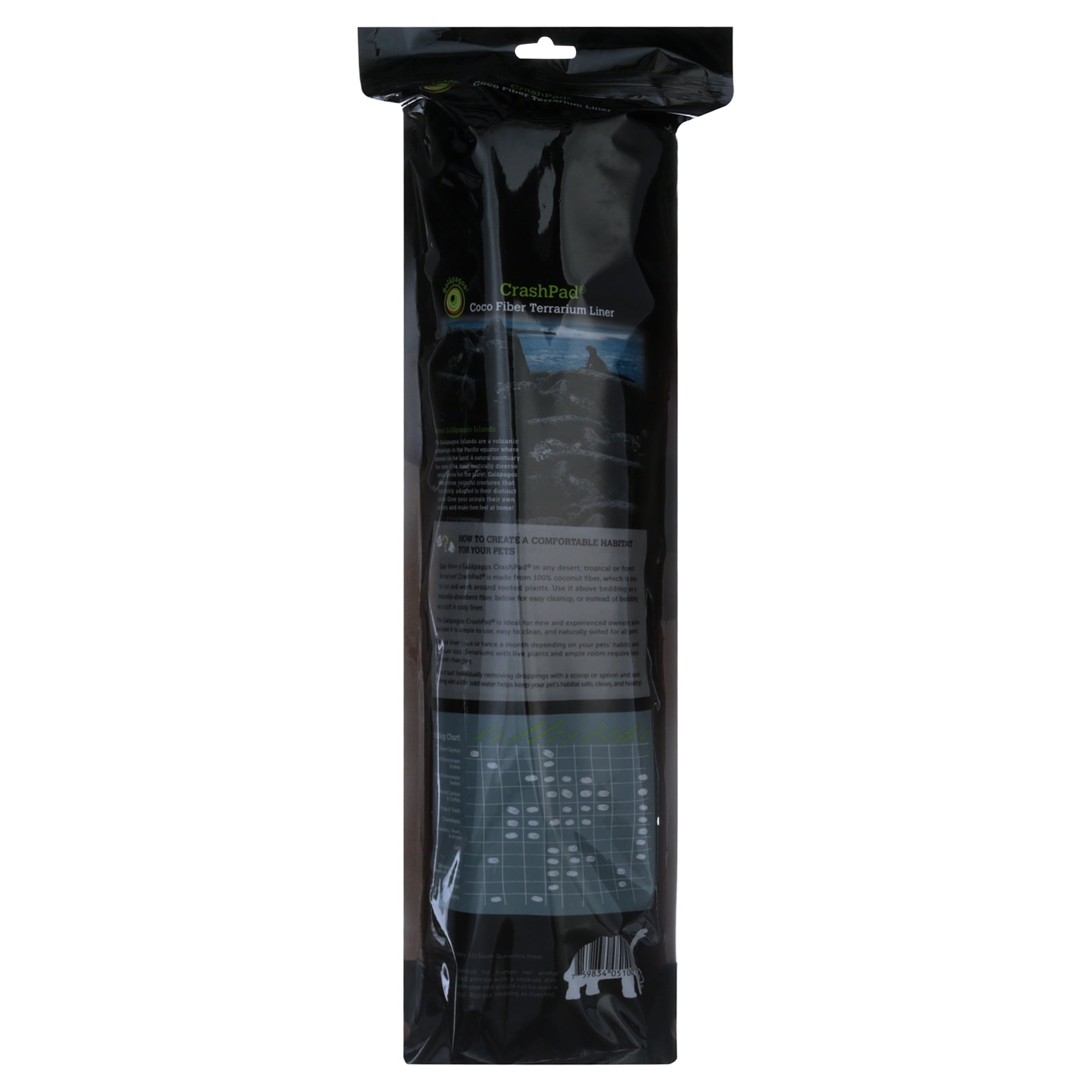 Galapagos Green Coco Fiber Crash Pad, 18" x 36" Aquarium & Terrarium Substrate