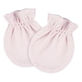 thumbnail image 4 of Gerber Essentials Mitones bebé rosa 4 pzs algodón antirrasguños talla 0-3 meses, 4 of 5