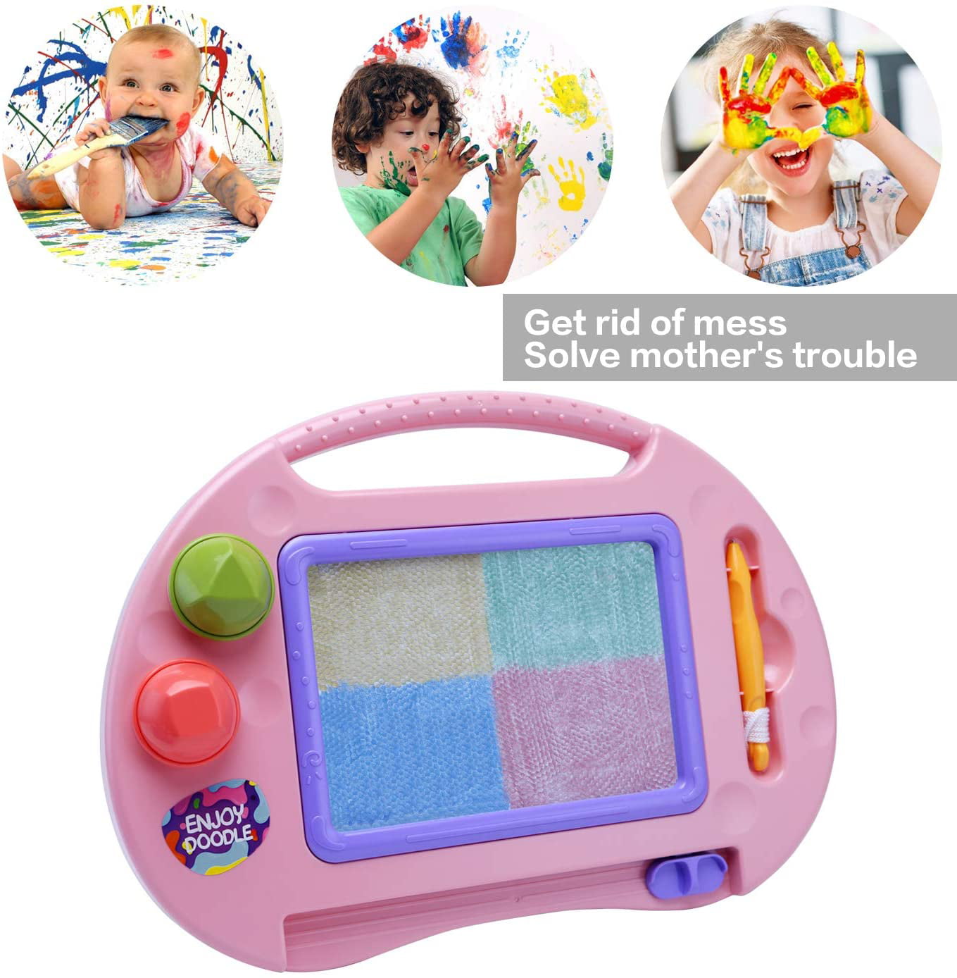 Kikidex Toddlers Toys Age 1-3, Magnetic Drawing Board, Toddler Girl To –  Shop Better Deals