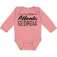thumbnail image 3 of Inktastic From Atlanta Georgia in Black Distressed Text Boys or Girls Long Sleeve Baby Bodysuit, 3 of 5