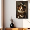 thumbnail image 4 of Brittany Dog Canvas Painting Canvas Art Prints Bathroom Artwork for Wall Living Room Bedroom Bathroom Wall Art Framed Art Wall Decor Wood Wall Hanging Art, 4 of 6