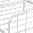 thumbnail image 5 of SYNGAR Twin Bed Frame, Metal Platform Bed with Headboard and Footboard for Bedroom, No Box Spring Needed, White, LJ110, 5 of 7