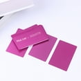 thumbnail image 4 of RomaMX 50 piezas 0.2MM de aluminio anodizado de color fino Tarjeta de visita Grabadora de máquina de tarjetas en blanco y grabado CNC disponible (púrpura), 4 of 7
