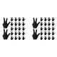 thumbnail image 1 of Guantes de Billar de 44 Piezas Guantes de Billar para Tirador de 3 Dedos Guantes Deportivos para Mujeres Y Hombres para Mano Izquierda Y Derecha, Negro, 1 of 5