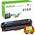 thumbnail image 1 of A Aztech 1-Pack Compatible for HP W2021A 414A Toner use with HP Color LaserJet Pro MFP M479dw M479fdn M454dw M454dn Printer (with Chip, Cyan), 1 of 11