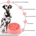 thumbnail image 2 of ZHAOCHENG Cuenco para perros de alimentación lenta, diseño antideslizante, divertido, interactivo, para perros (rosa), 2 of 5