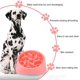 thumbnail image 2 of Comedero lento para perros con alimentación lenta, diseño antideslizante, divertido, interactivo, para perros (rosa), 2 of 5
