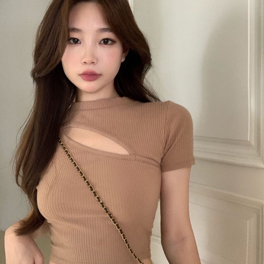ALSLIAO Crop top shirt Short women Korean style Sexy Fashion