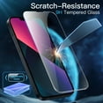 thumbnail image 5 of JETech 3 in 1 Matte Case for iPhone 13 6.1-Inch with 2-Pack Tempered Glass Screen Protector, Translucent Frosted Shockproof Phone Cover (Black), 5 of 6