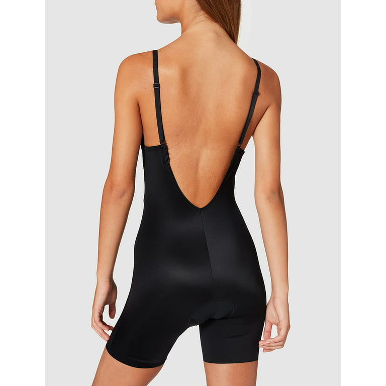 SPANX Suit Your Fancy Plunge Low-Back Mid-Thigh Bodysuit Very