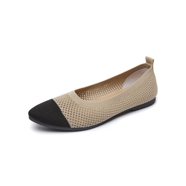 Innerwin Women Loafers Slip On Flats Pointy Toe Anti-Slip Pumps Party 2130 Meters Color 7