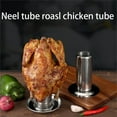 thumbnail image 3 of Beer Can Chicken Roaster Stand - Stainless Steel Vertical Chicken Roaster for BBQ, Grill, Oven - Beer Can Chicken Holder for Juicy, Flavorful Roast Chicken, 3 of 4