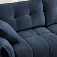 thumbnail image 4 of Modern Chenille Loveseat Sofa, Premium Two-Seater Sofa with High-Resilience Foam Cushions, Ergonomic Design for Living Room, Lounge, Office Space (Blue), 4 of 9