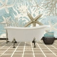 thumbnail image 2 of Stevens, Carole 20x20 White Modern Wood Framed Museum Art Print Titled - Coral Bath 1A, 2 of 4