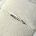 thumbnail image 3 of EOEMY Ultra-Fine Tail Ring 925 Silver Women Wedding Party Cz Engagement Band Size 4-9, 3 of 9