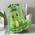 thumbnail image 5 of Frog Blanket Gifts for Women Kids - Just A Girl Who Loves Frogs Cute Stuff Animal Lovers Decor Throw for Teen Adults Soft Lightweight Fleece Cozy Travel Bed Couch Birthday Christmas Blanket 50"x60", 5 of 5
