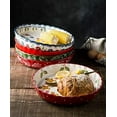 thumbnail image 5 of ZEN Ceramic Pie Pan Pie Dish for Oven 10 Inch Pie Plate Round Bakeware (Flower), 5 of 11