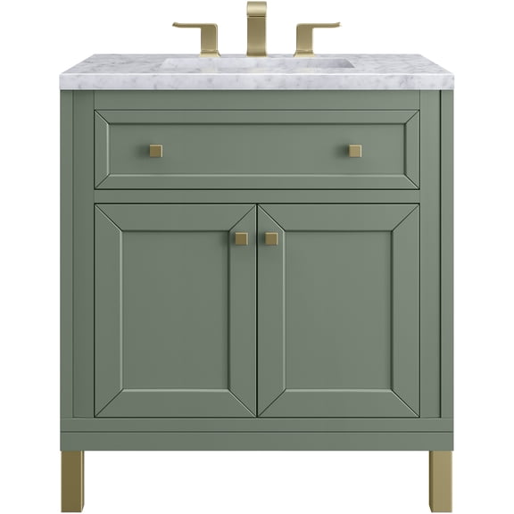 James Martin Vanities 503-V30-SC-3CAR Chicago 30" Free Standing Single Basin Vanity Set -