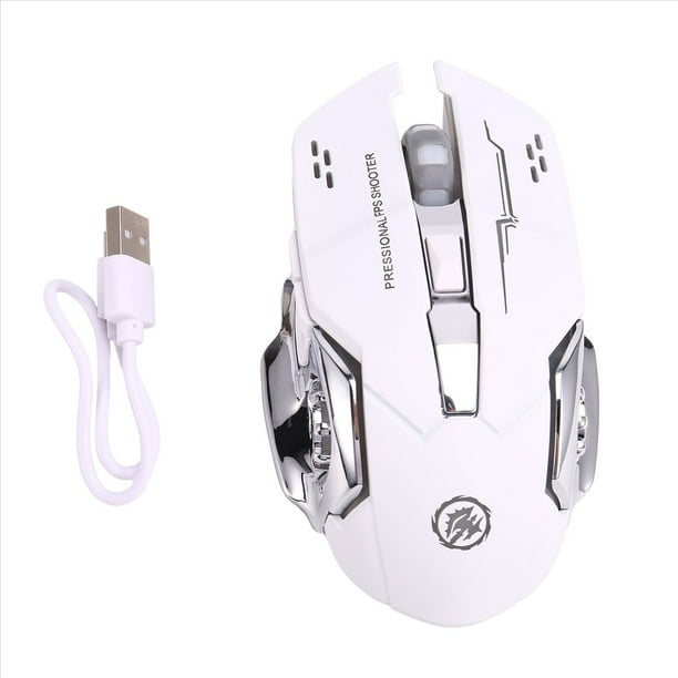 RatóN InaláMbrico Silencioso Recargable por USB para Juegos, RatóN Recargable con Bluetooth para PC y PortáTil, Color