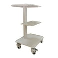 thumbnail image 5 of Techtongda Dental Equipment Doctor Dentist Trolly Medical Steel Cart Trolley 3-Tier, 5 of 11
