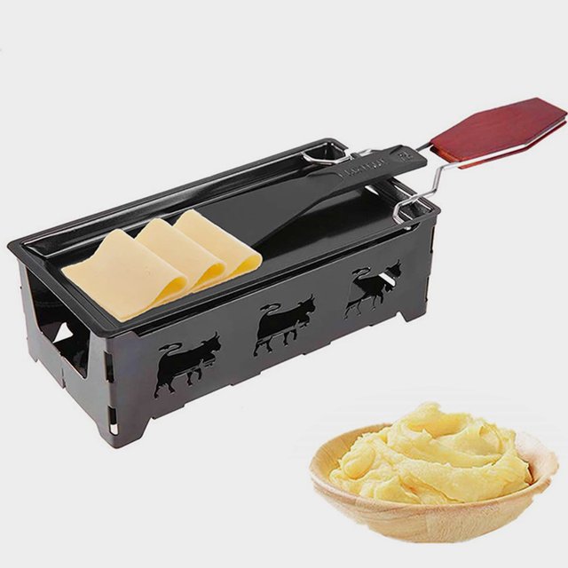 unbranded 1Jgo Para Hornear Y Fundir Queso De Hierro Negro Con Mango Aislante Y Duradero