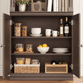 thumbnail image 7 of Homfa 71"H Pantry Cabinet with Doors, 5 Tier Cupboard with Adjustable Shelf for Kitchen Dining Room, Cherry, 7 of 7