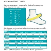 ASO Speed Lacer Black Ankle Support Small Hook and Loop Strap Closure / Lace-Up for the Foot 223612