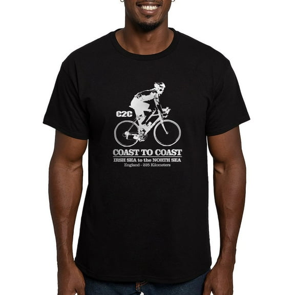 CafePress - Coast To Coast (Cycling) Men's Classic T Shirt - Men's Fitted T-Shirt