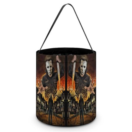 Michael Myers Halloween Candy Bag, Trick Or Treat Bags - Light Candy Buckets & Tote Bags for Halloween Parties