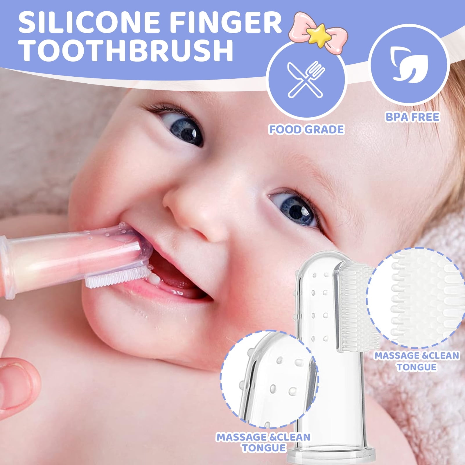 Dofurz 20 Pcs Baby Healthcare and Grooming Kit, Safety Newborn Nursery Baby Care Kit, with Hair Brush Comb, Nail Clipper, Thermometer, Newborn Essentials Girls Boys