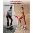 thumbnail image 6 of GARVEE Rocking Steppers for Exercise at Home,3D Motion Rock Stepper with LCD Monitor,Resistance Bands & Anti-Slip Mat,350LBS Capacity Side to Side Stair Stepper for Full Body Workout,Pink, 6 of 7