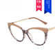 thumbnail image 4 of Montura de gafas retro anti-luz azul TR90, gafas planas personalizadas, montura de gafas de metal de estilo europeo y americano, 4 of 5