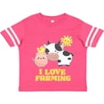 thumbnail image 3 of Inktastic I Love Farming Farm Animals Boys or Girls Toddler T-Shirt, 3 of 5