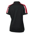 thumbnail image 5 of SPORT-TEK Ladies Tricolor Shoulder Micropique Sport-Wick Polo. LST658 Black/True Red/White 3XL, 5 of 5