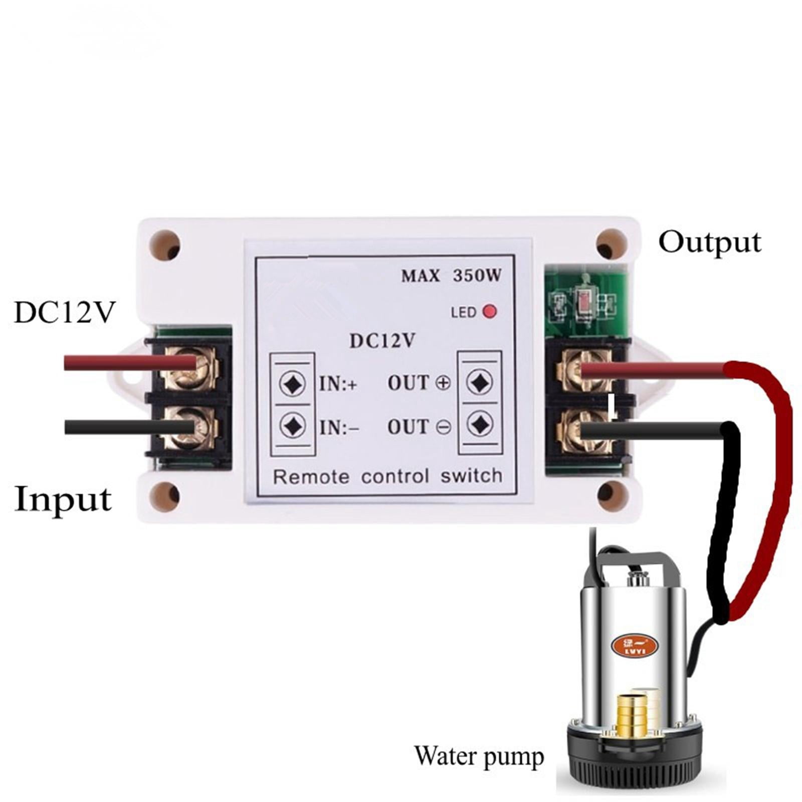 DC12V Wireless Relay Switch 40A, Long-range Remote Control for Industrial Equipment and Home Appliances