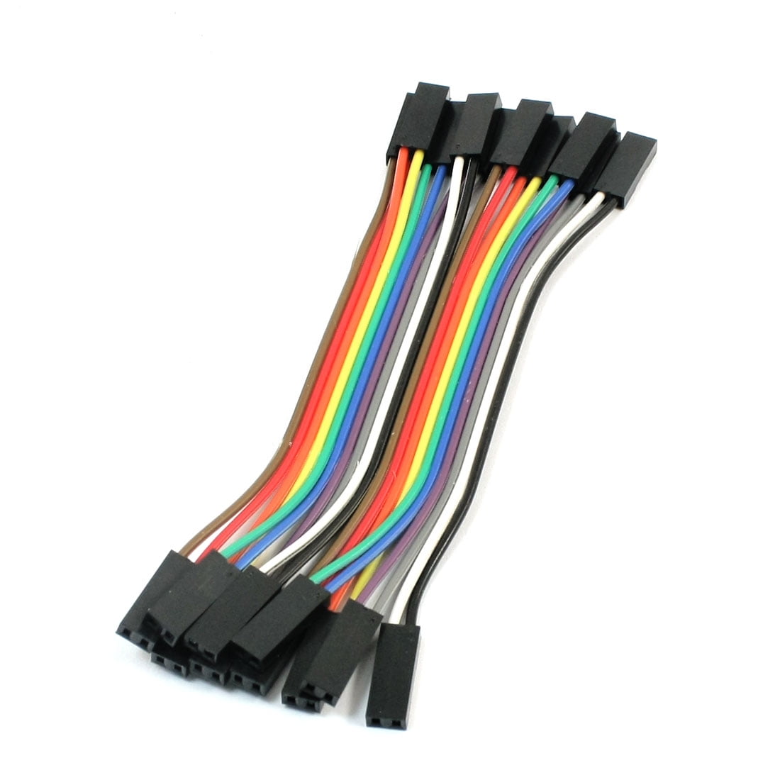 10pcs 2.54mm Pitch 2Pin2Pin F/F Solderless Jumper Cable Wire Connector 10cm