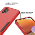 thumbnail image 4 of Dteck for Samsung Galaxy A13 5G Case, Slim Pocket-Friendly Hybrid Silicone Bumper Shockproof Tough Rugged Case,Red, 4 of 6