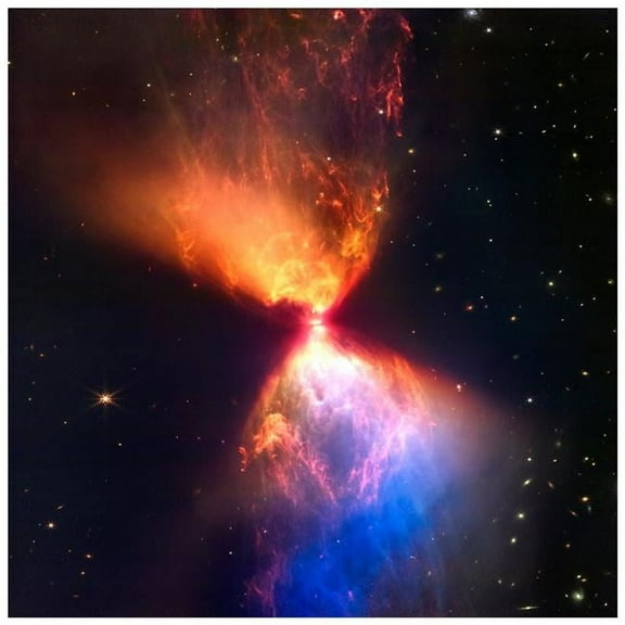 "Constellation Taurus Fiery Hourglass" Unframed Free Floating Reverse Printed Tempered Glass WallArt