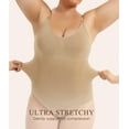 thumbnail image 3 of MANIFIQUE 2 Packs Plus Size Shapewear Bodysuit for Women Tummy Control Body Shaper Snatched Waist Body Suit, 3 of 6