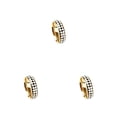 thumbnail image 3 of Minnieouse Anillo con diseño de tablero de ajedrez, joyería femenina elegante exquisita, adorno de mano, anillos geométricos para los dedos, Type1 NO1, 3 of 6