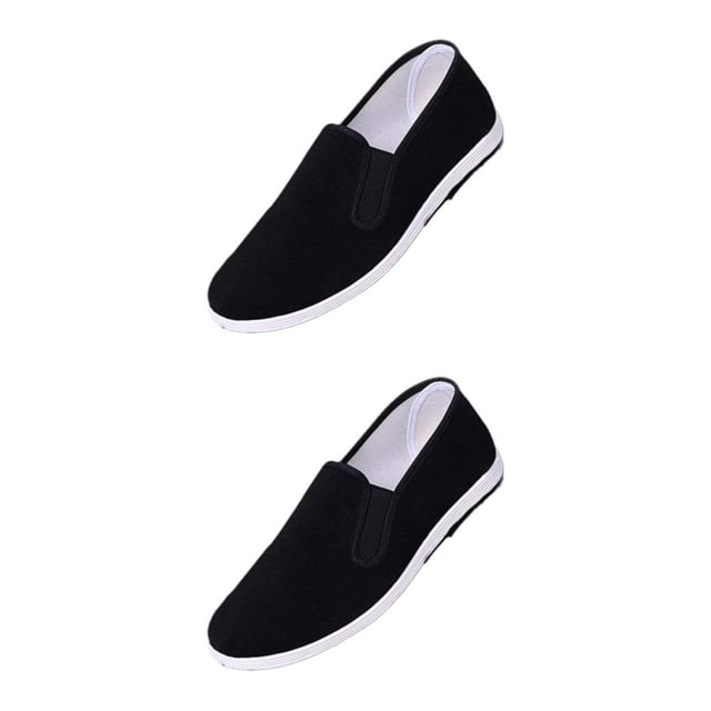 Soidarity Chinese Traditional Kung Fu Martial Arts Slipper Tai 40 Shoes Negro 43 tamaño 2piezas