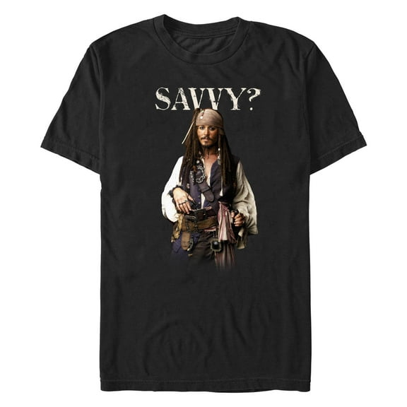 Men's Pirates of the Caribbean: Dead Man's Chest Savvy Captain  Graphic T-Shirt
